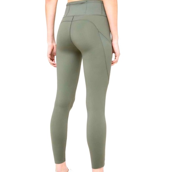 🍂NWT Lululemon Nulux 25” Run Tight. Color: Carbon Dust. Size: 12 - Picture 13 of 14